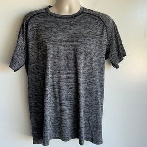 Lululemon Metal Vent Tech Short Sleeve Black Gray Shirt Men's Large